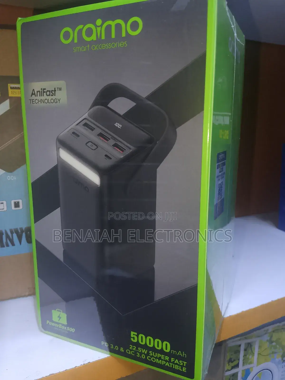 Portable 50000 Mah Oraimo Powerbank 22.5 Wts,5a Fast Charge