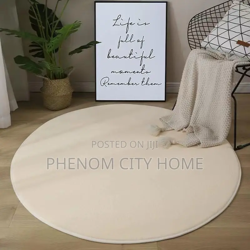 Plush Round Fleece Antislip Mats