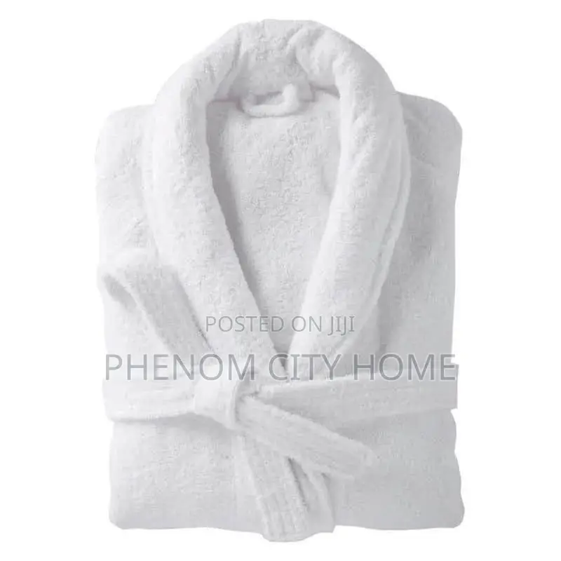 White Pure Cotton Bathrobes Available