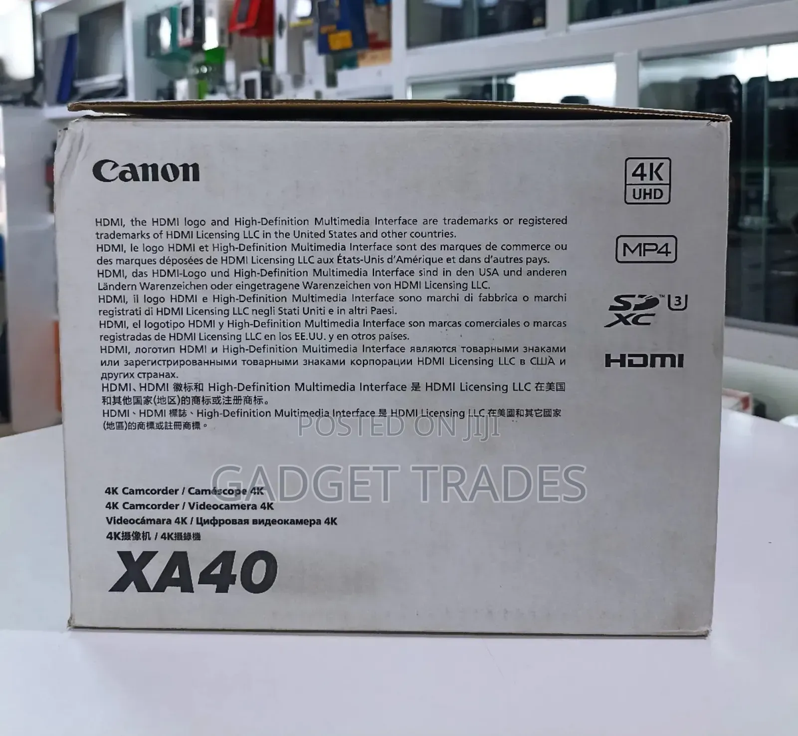 Canon Xa40 Professional Uhd 4k Camcorder