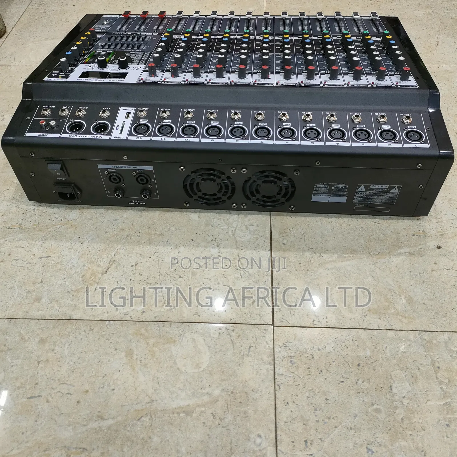 Max 12ch Powered Mixer 2000w Output