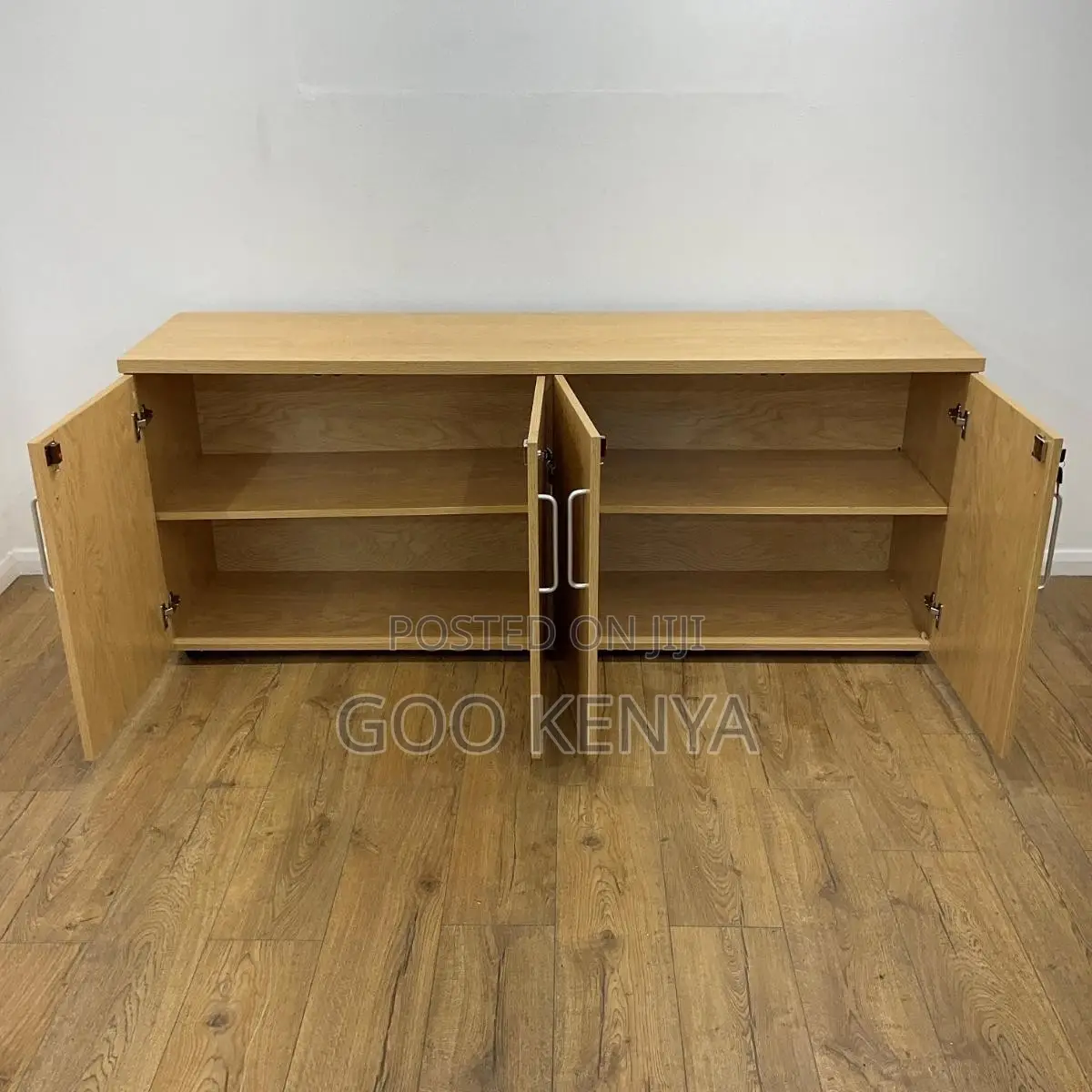 Office Cabinet ; 4-Door Storage Credenza Cabinet