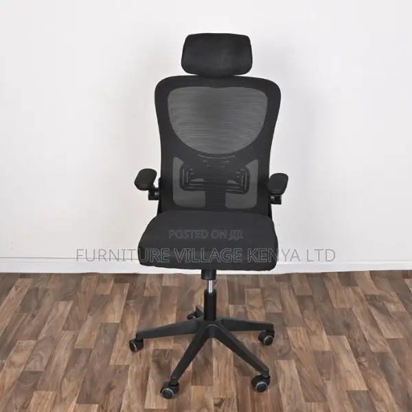 Office Chairs:Mesh Rotating Desk Chair With Sleek Arm Design