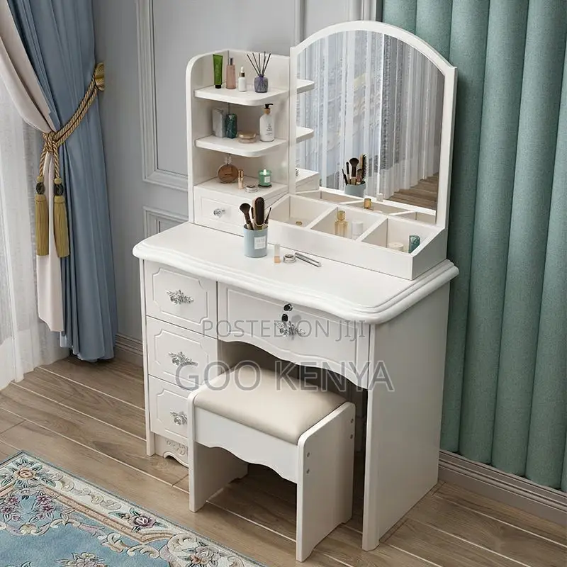 Home Dresser ; Modern Wood Makeup Vanity Table