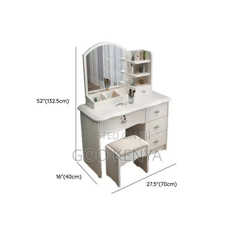 Home Dresser ; Modern Wood Makeup Vanity Table