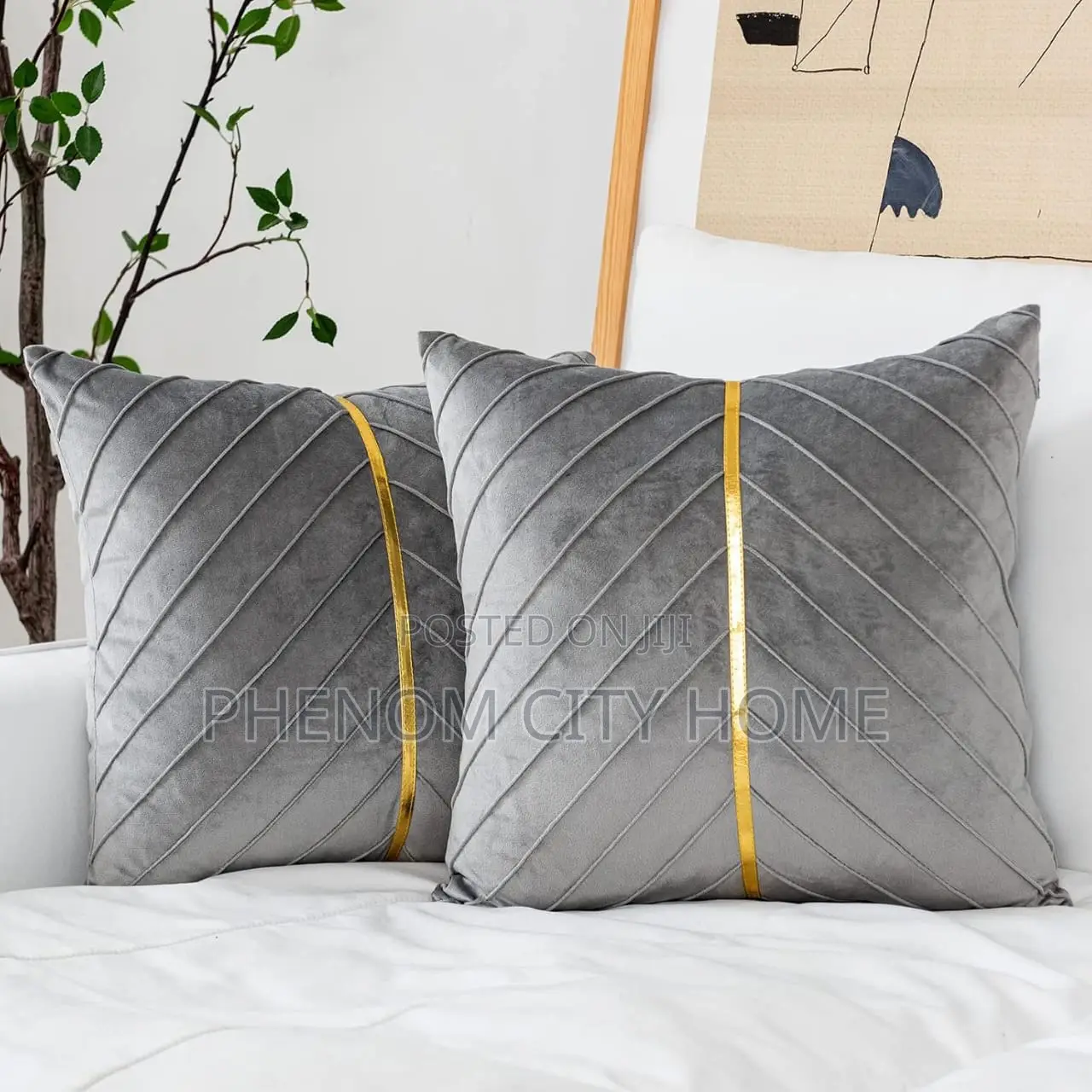 Cozy Velvet Gold Cushion Throw Pillow Cases