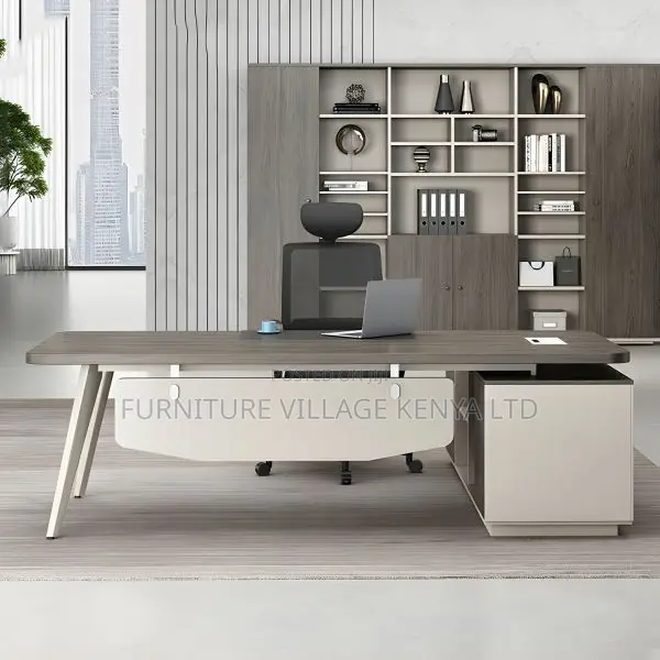 Office Tables:1.8 Meter L-Shape Premium Boss Desk With Stand