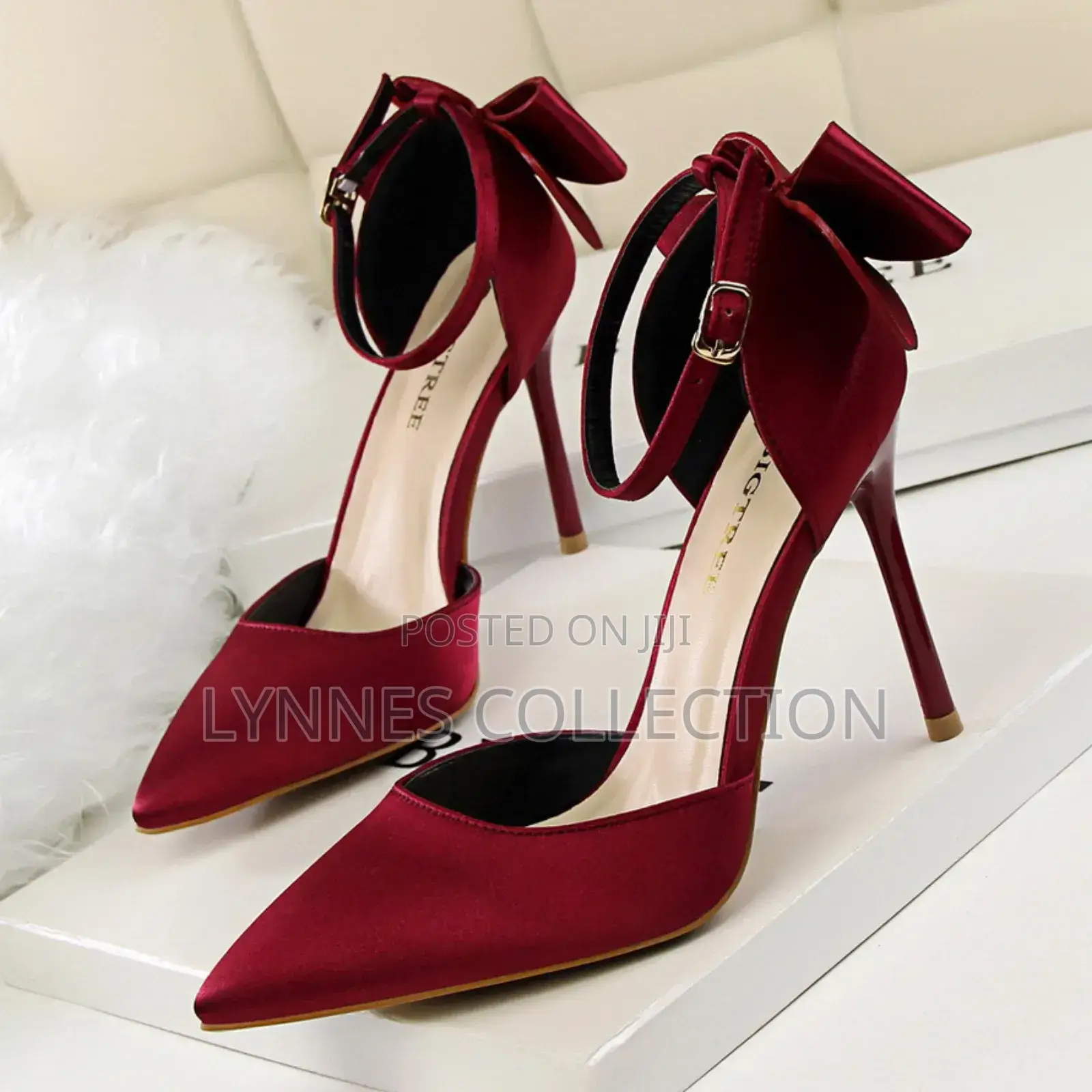 Big Tree Luxury Stilettos Ribbon,Ladies Heels