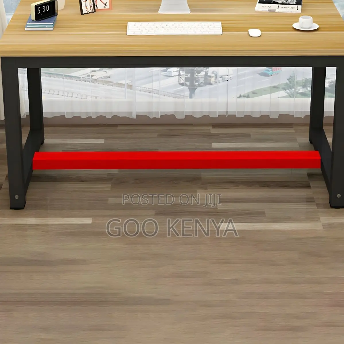 Office Desk ; Wooden Top Modern Writing Desk