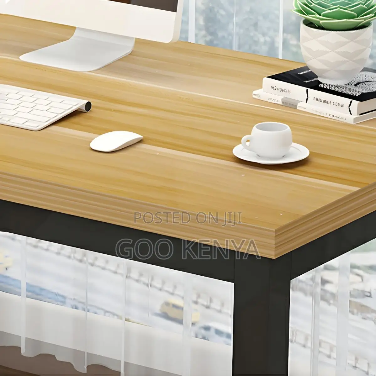 Office Desk ; Wooden Top Modern Writing Desk