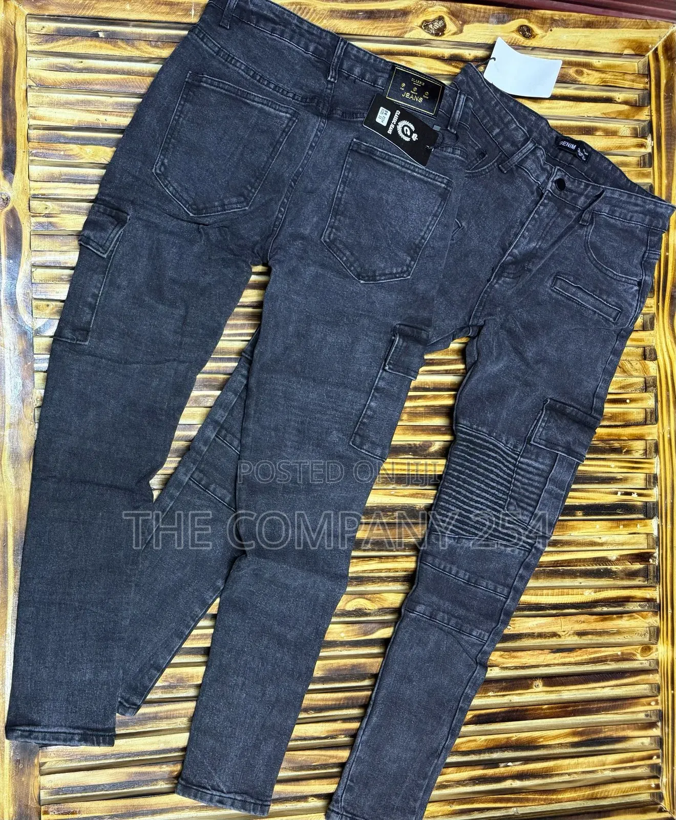 Quality Denim Men Designer Side Pocket Trousers