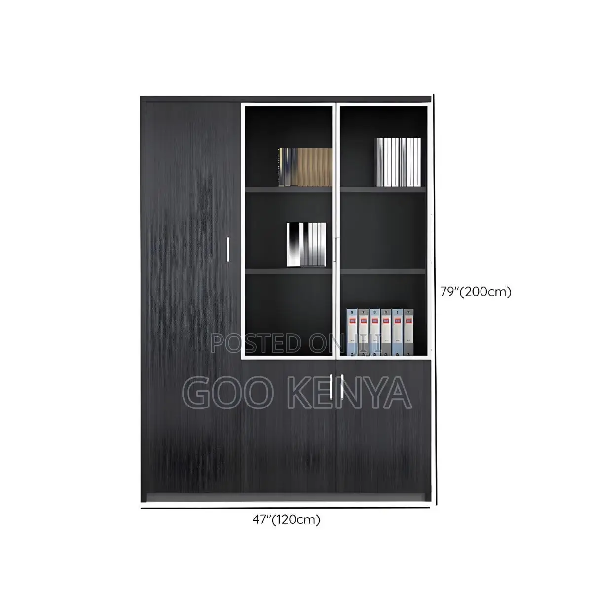 Office Cabinet ; 3-Door Wooden Office Cabinet