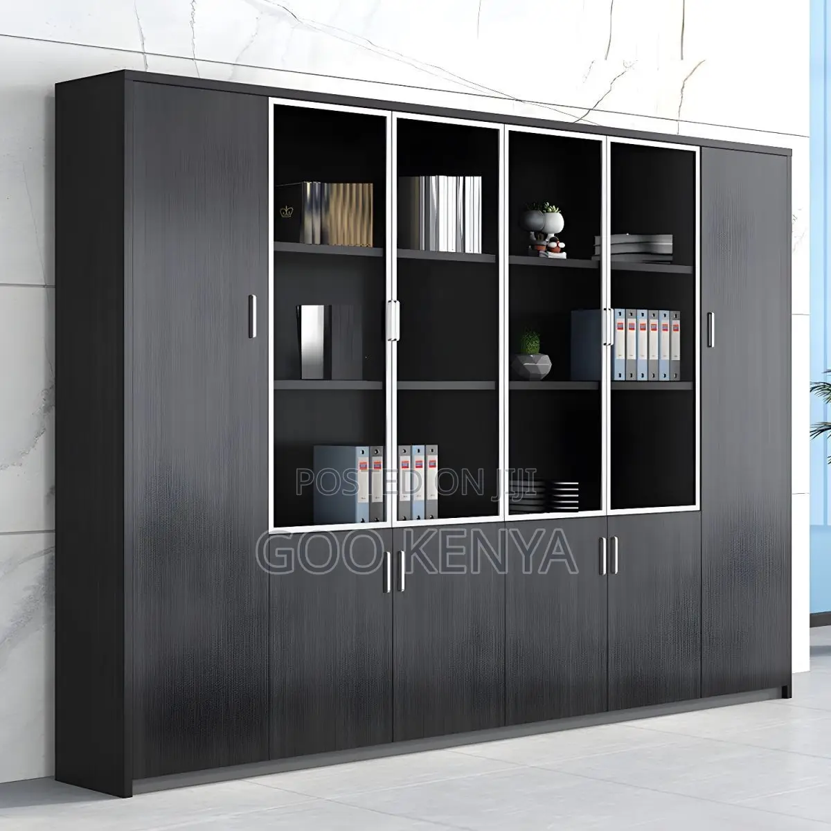 Office Cabinet ; 3-Door Wooden Office Cabinet