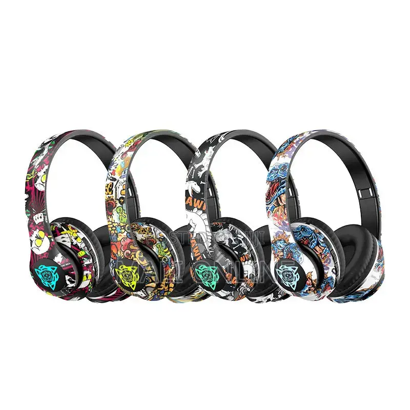 Graffiti Bluetooth Headphones Wireless Headsets
