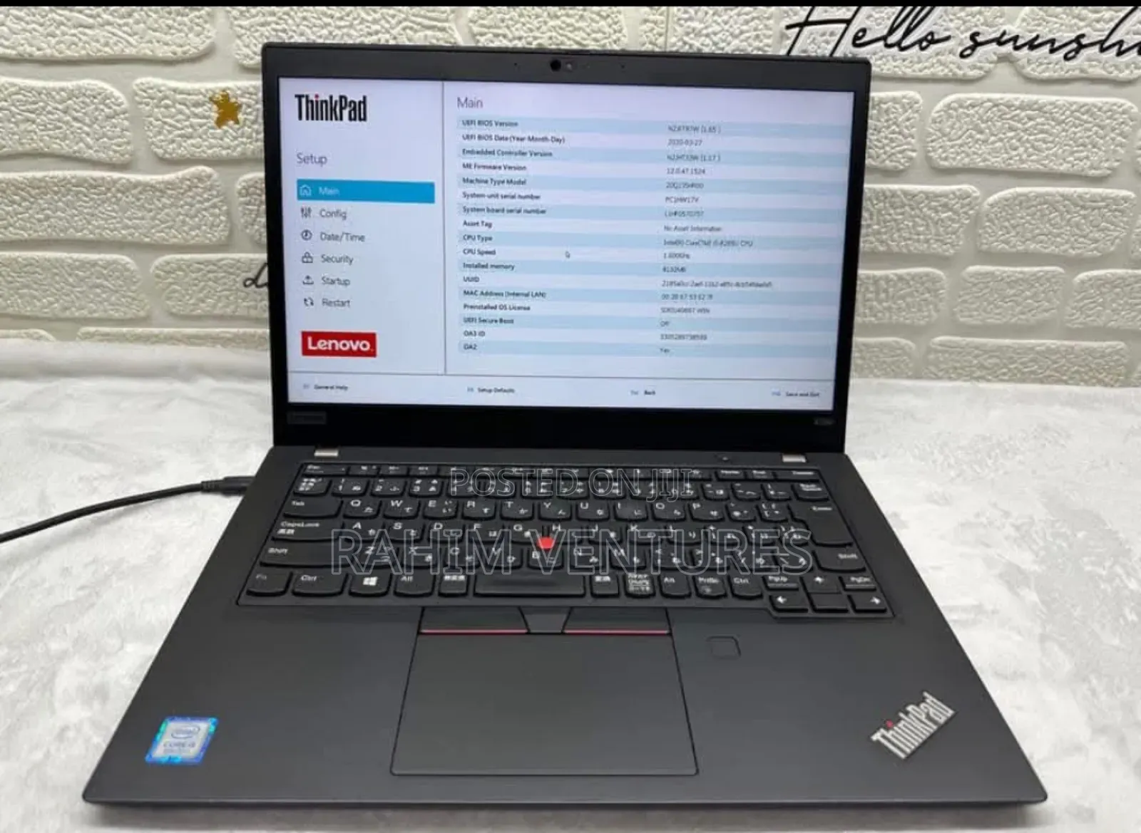 Laptop Lenovo ThinkPad X390 8GB Intel Core i5 SSD 256GB