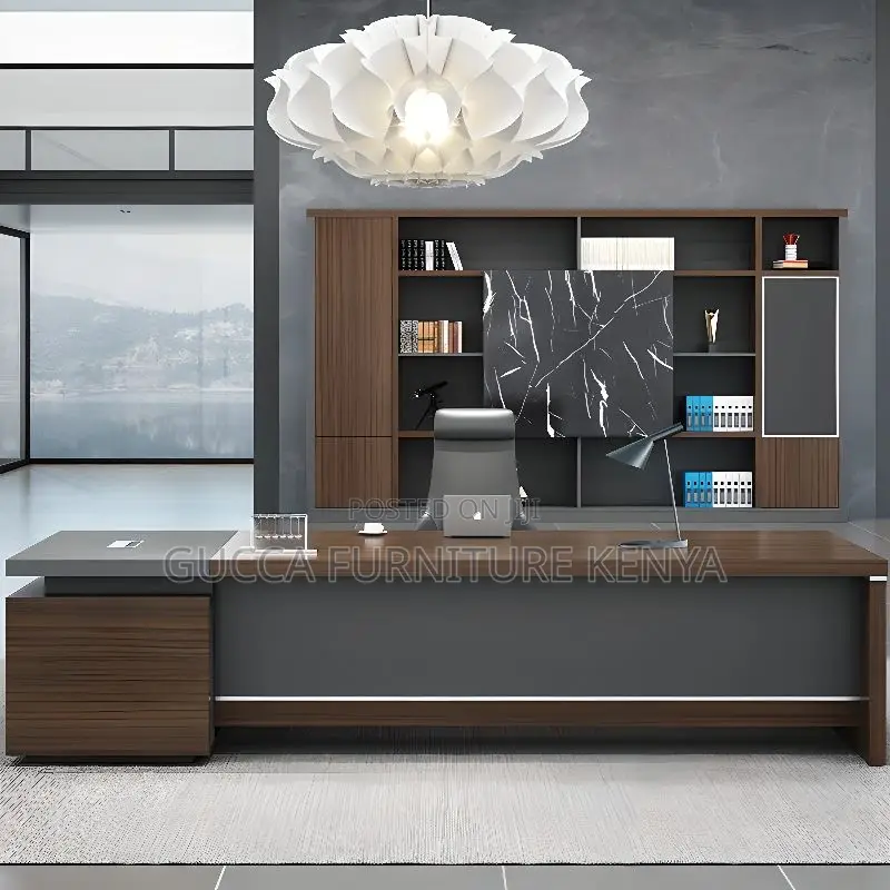 Office Tables: Office Executive Modern L-Desk 1800mm