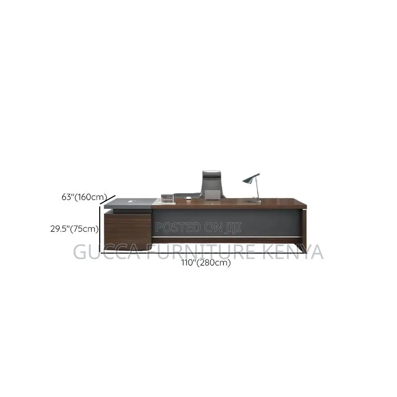 Office Tables: Office Executive Modern L-Desk 1800mm