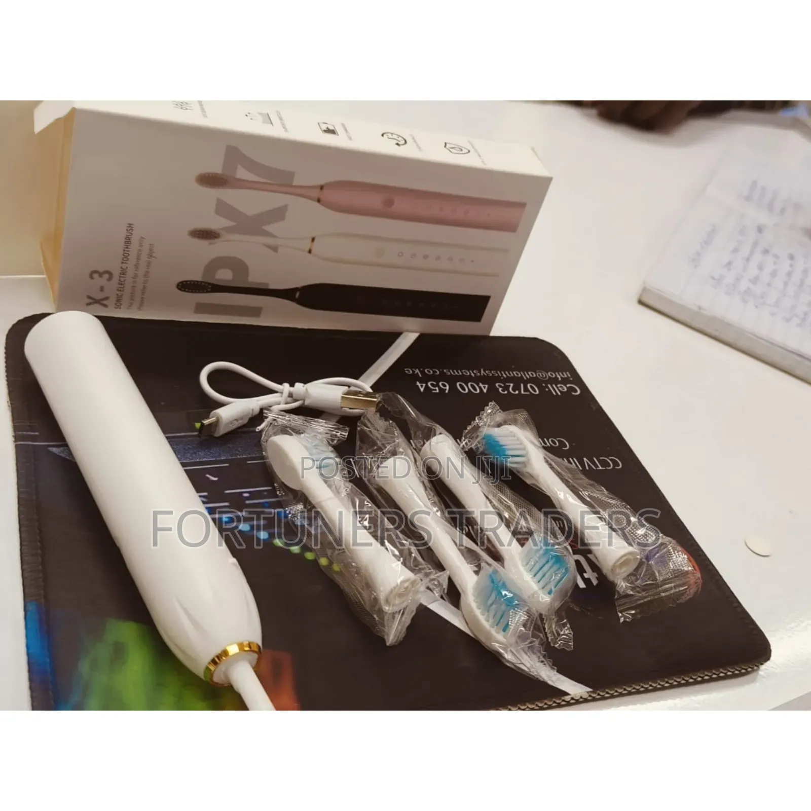 Electric Toothbrush With 4 Heads
