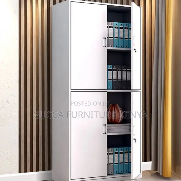 Office Cabinet:4-Door Storage Cabinet With Tough Durability