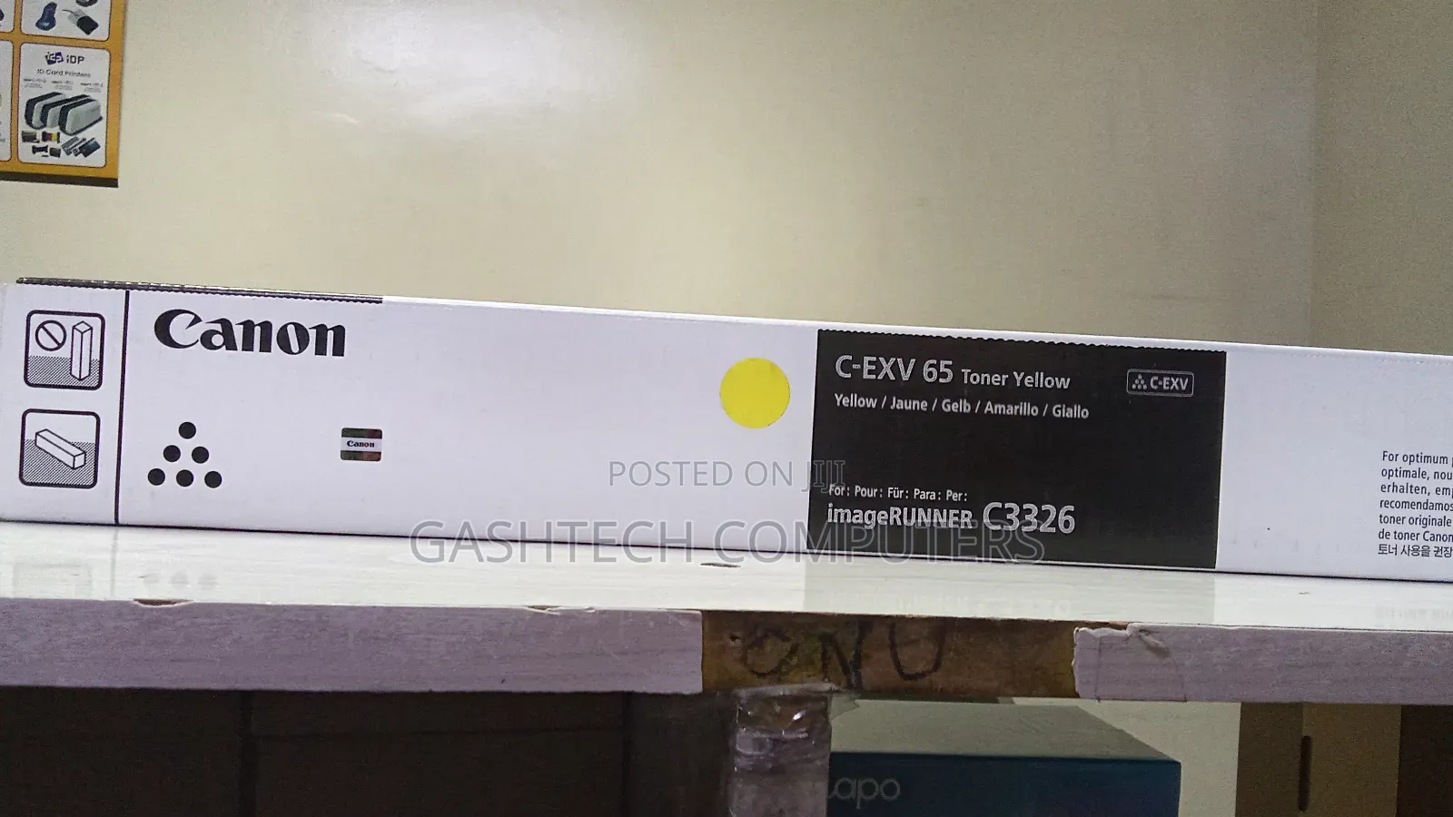 65 Yellow Canon Original Tonner for Image Runner