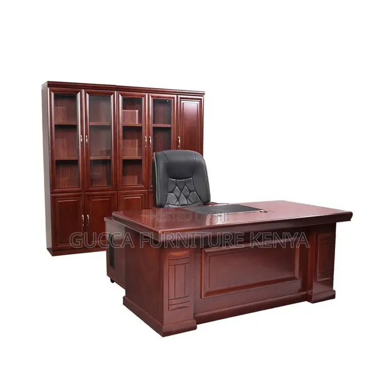 Office Desk:1400mm Commercial Style Wooden Veneer Boss Desk