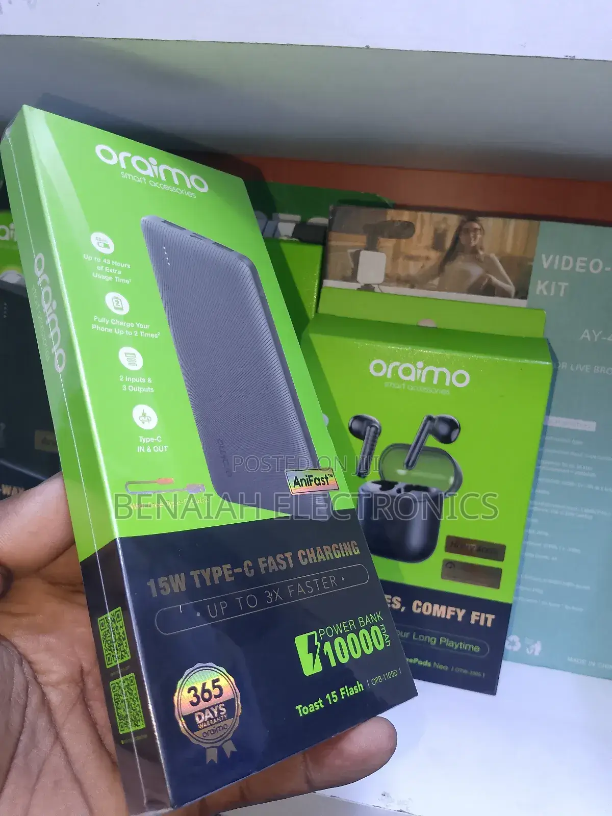 10000 Mah Oraimo Powerbank Best Performing Powerbank,