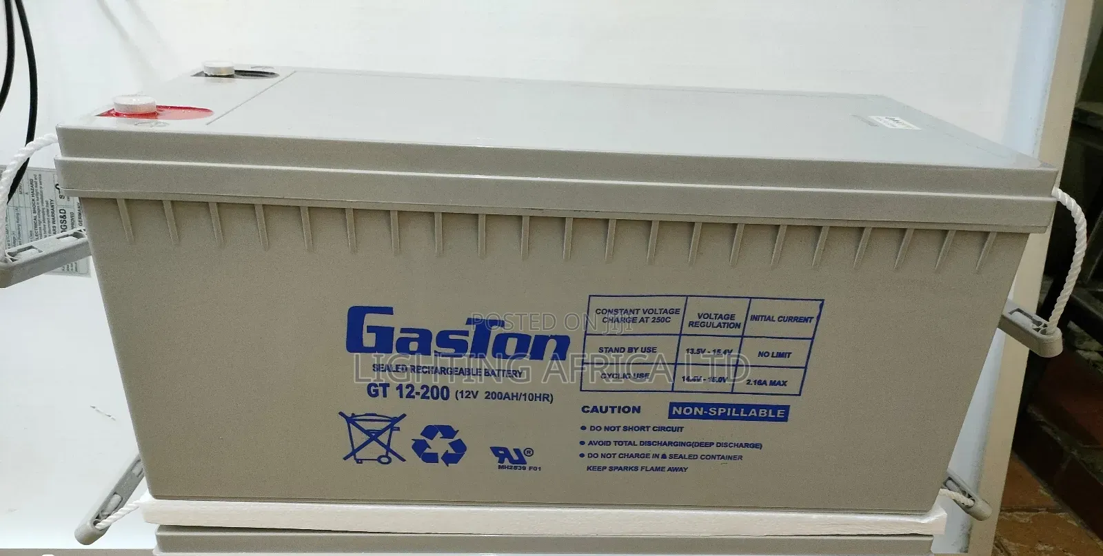 Gaston 200ah Gel Solar Battery Heavy Duty