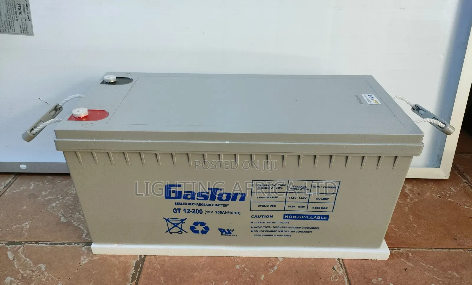 Gaston 200ah Gel Solar Battery Heavy Duty