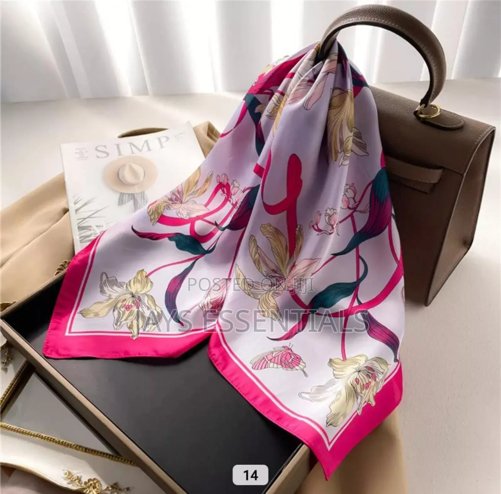 Colorful Square Silk Scarfs