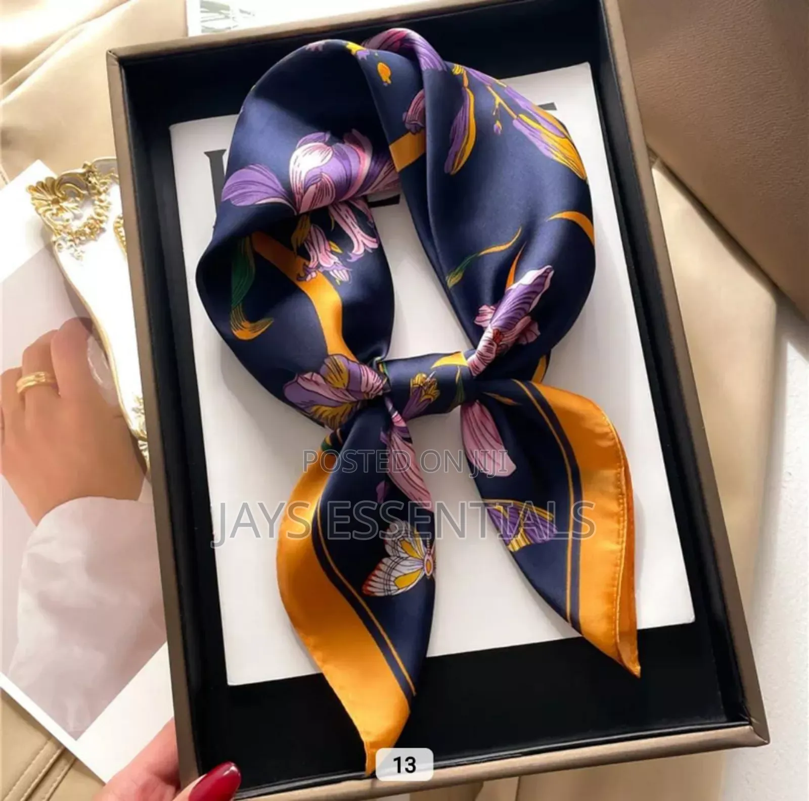 Colorful Square Silk Scarfs