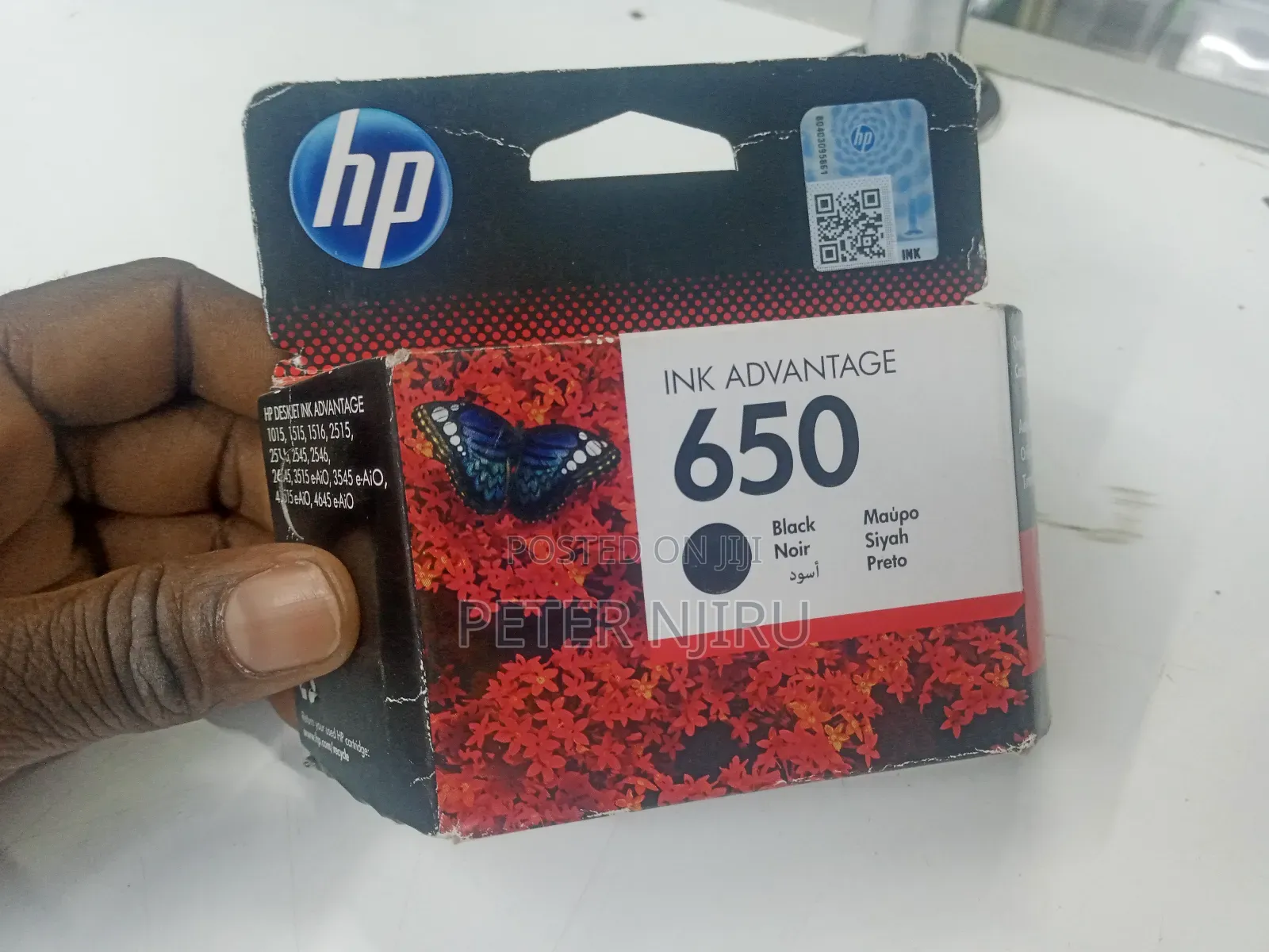 Hp 650 Black Original Ink Advantage Cartridge(