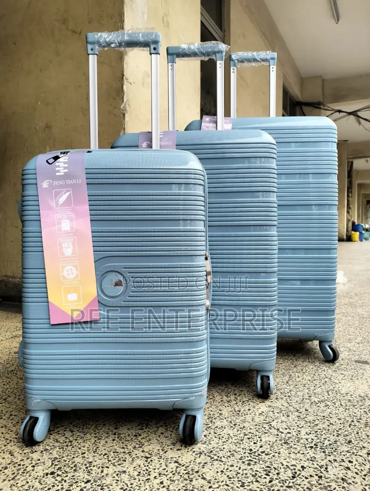 3 in 1 Unbreakable Luxurious Rubber Suitcase Travel Bag