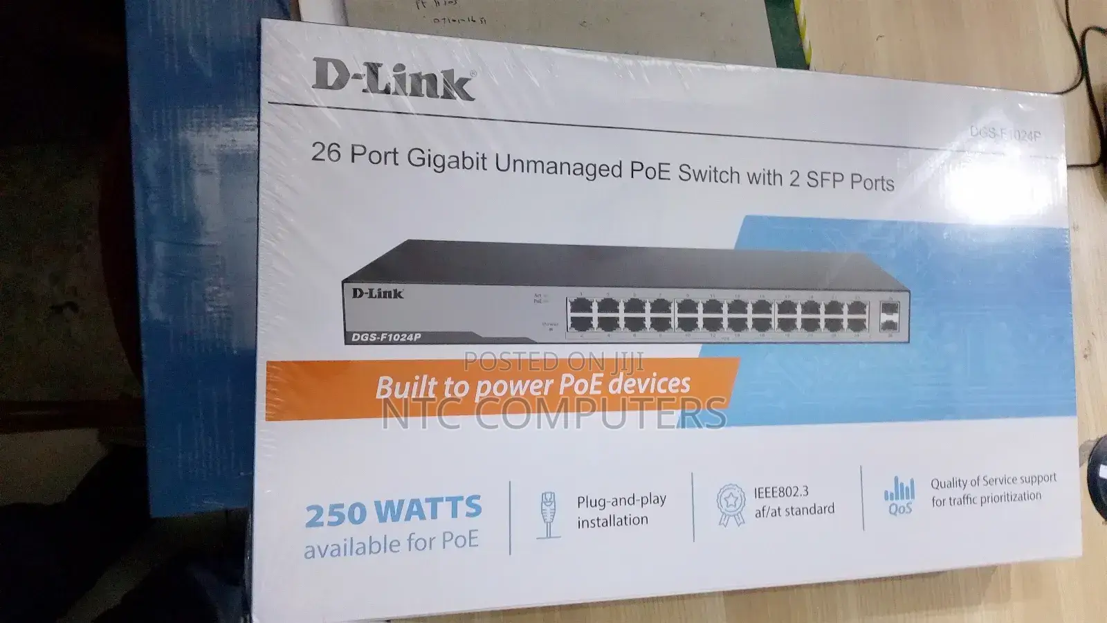 Dlink 26 Poe Gigabit Unmanaged Switch With 2 SFP