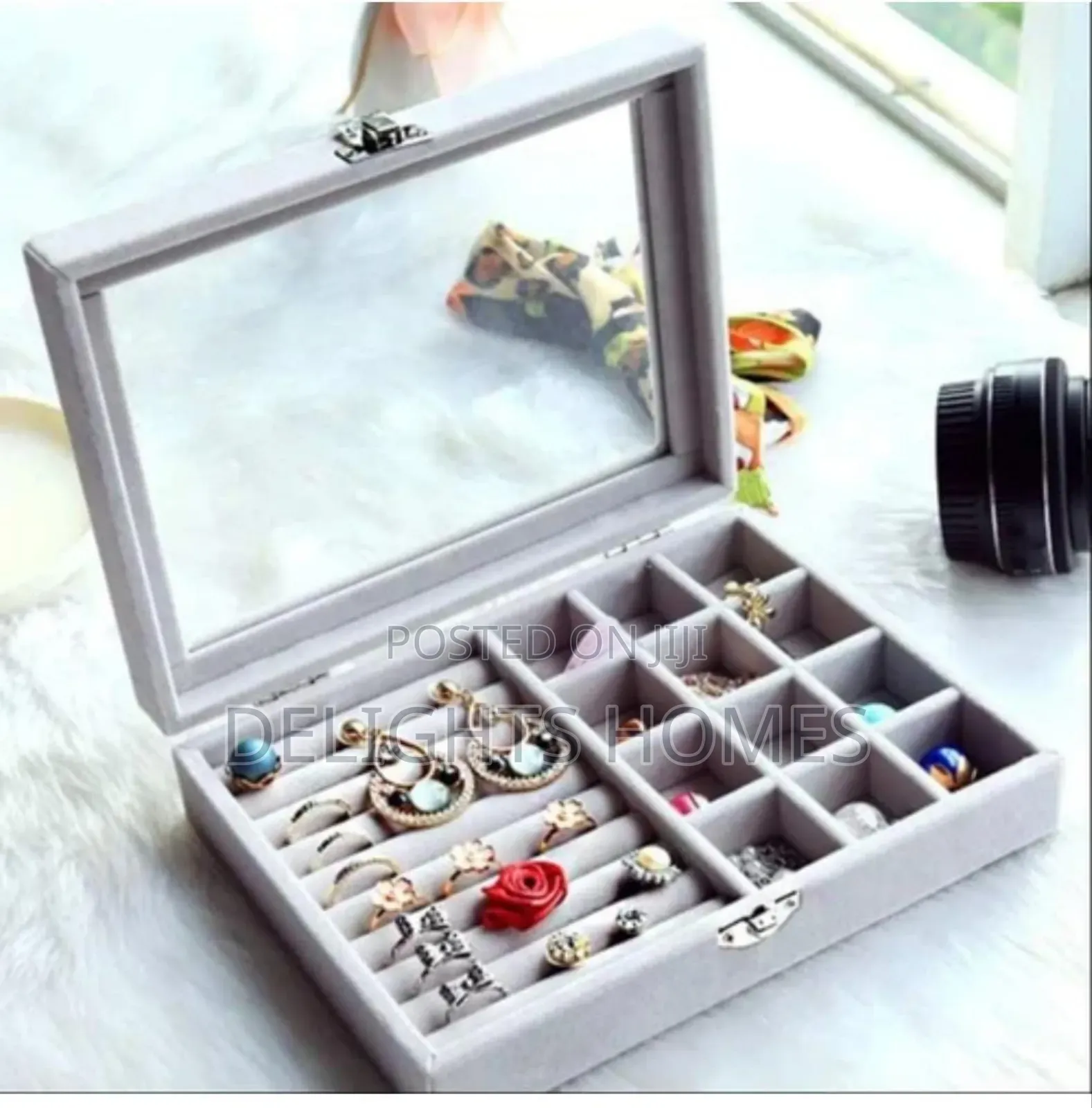 Velvet Jewellery Box-Pa