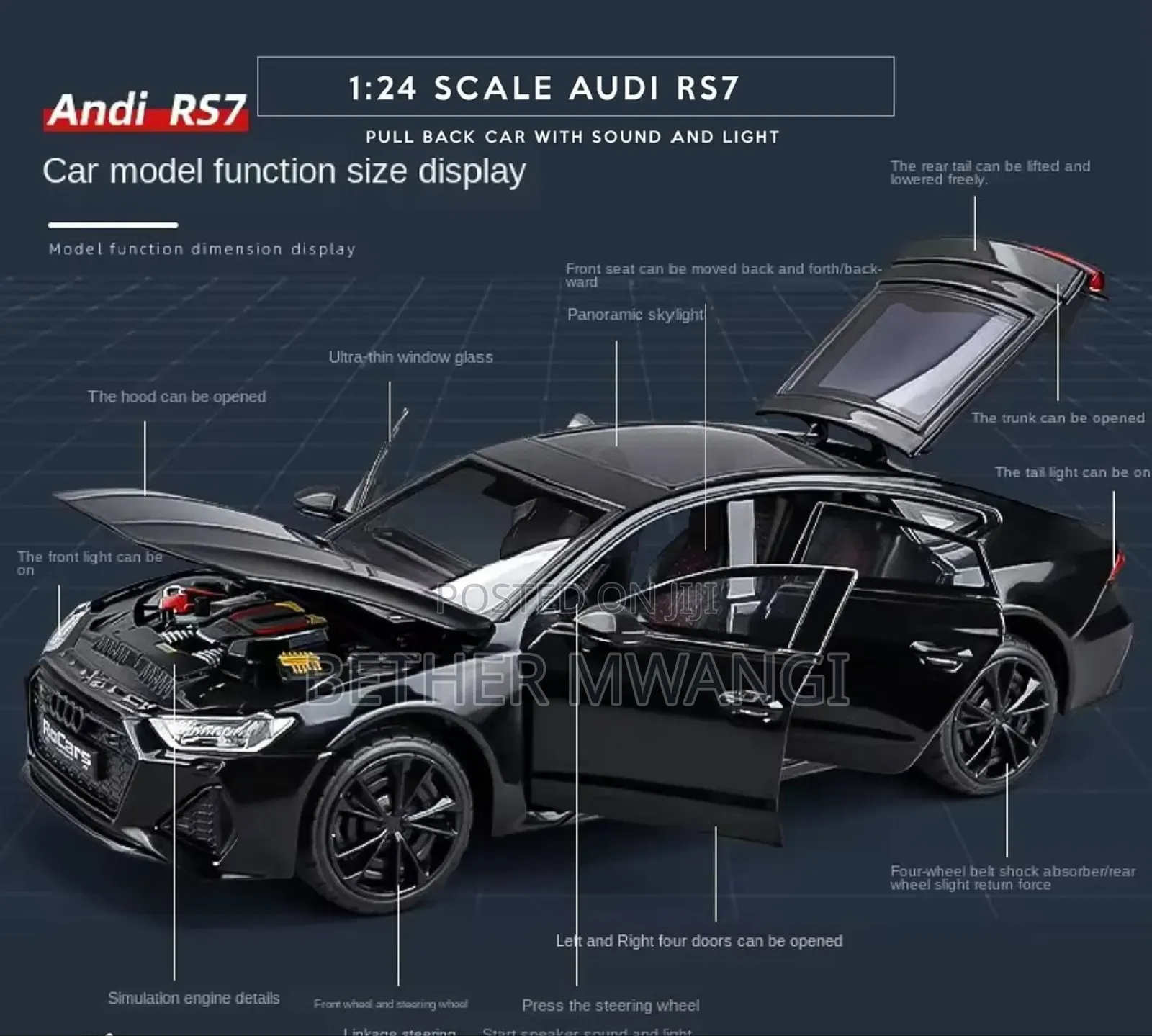 The Audi Rs7 Die Cast Car in Kenya