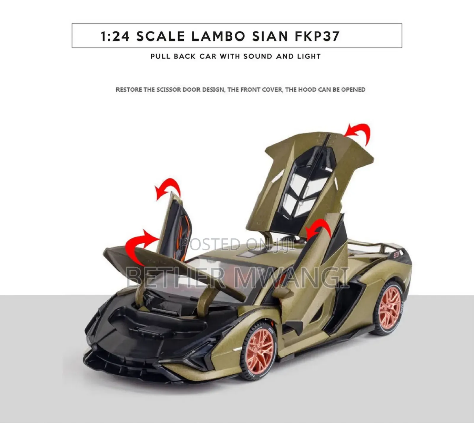 The Lamborghini Sian FKP 37 Die Cast Car in Kenya