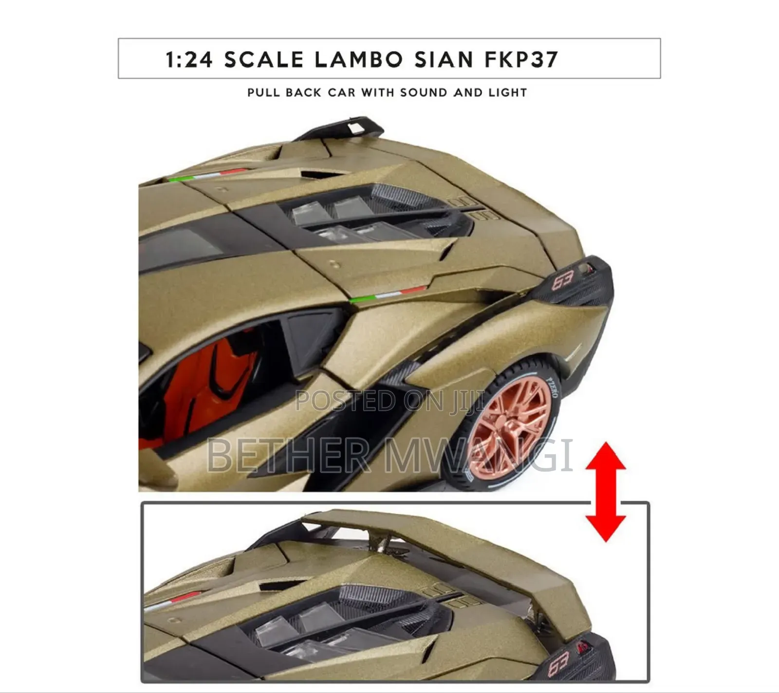 The Lamborghini Sian FKP 37 Die Cast Car in Kenya