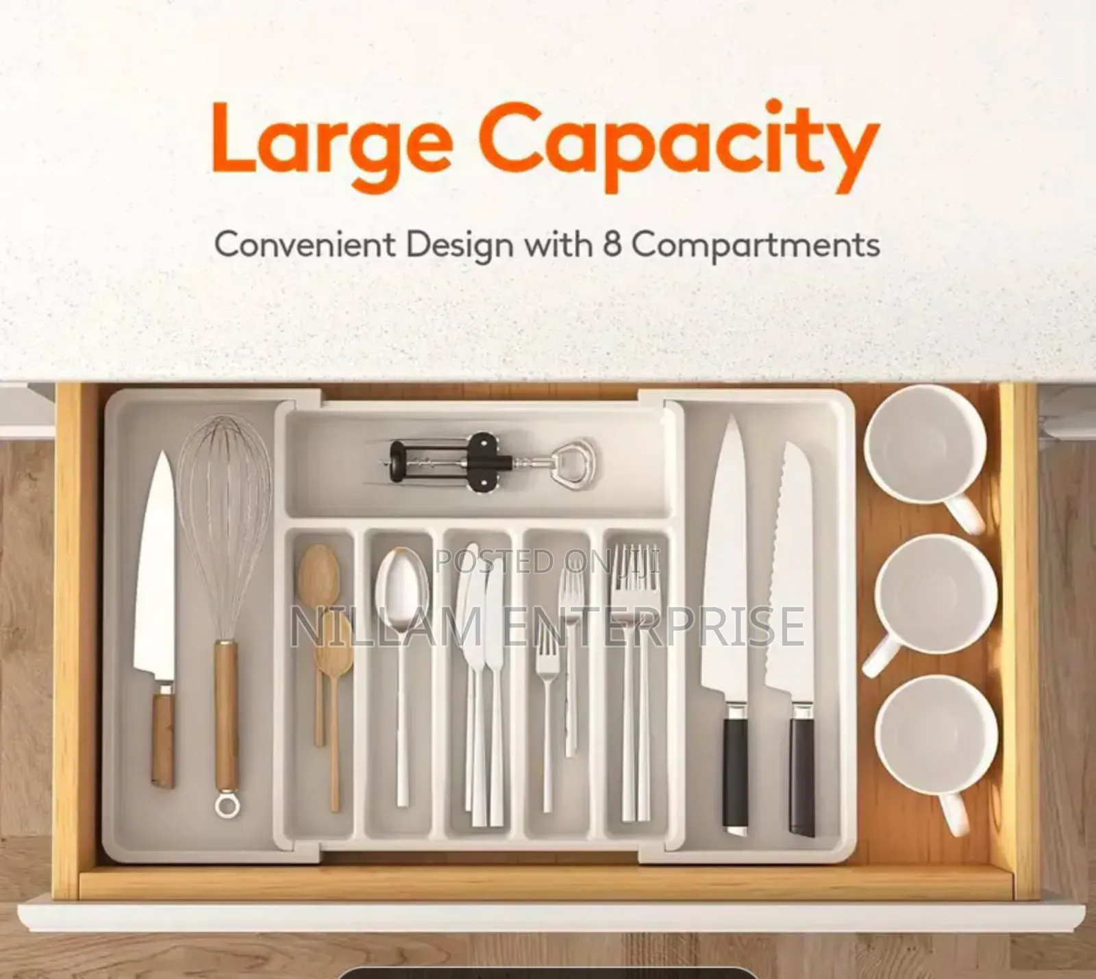 Expandable Cutlery Drawer Organizer