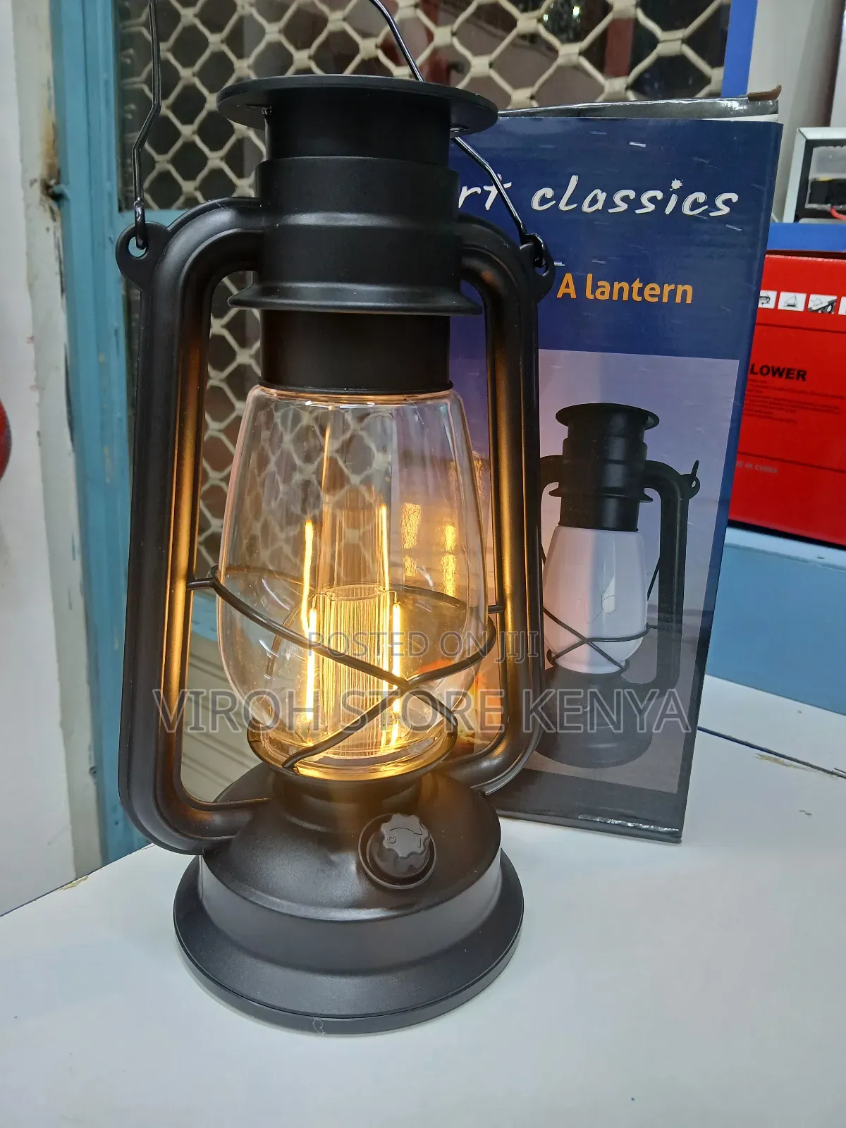 Vintage Led Hurricane Lantern – Rechargeable Retro Lamp
