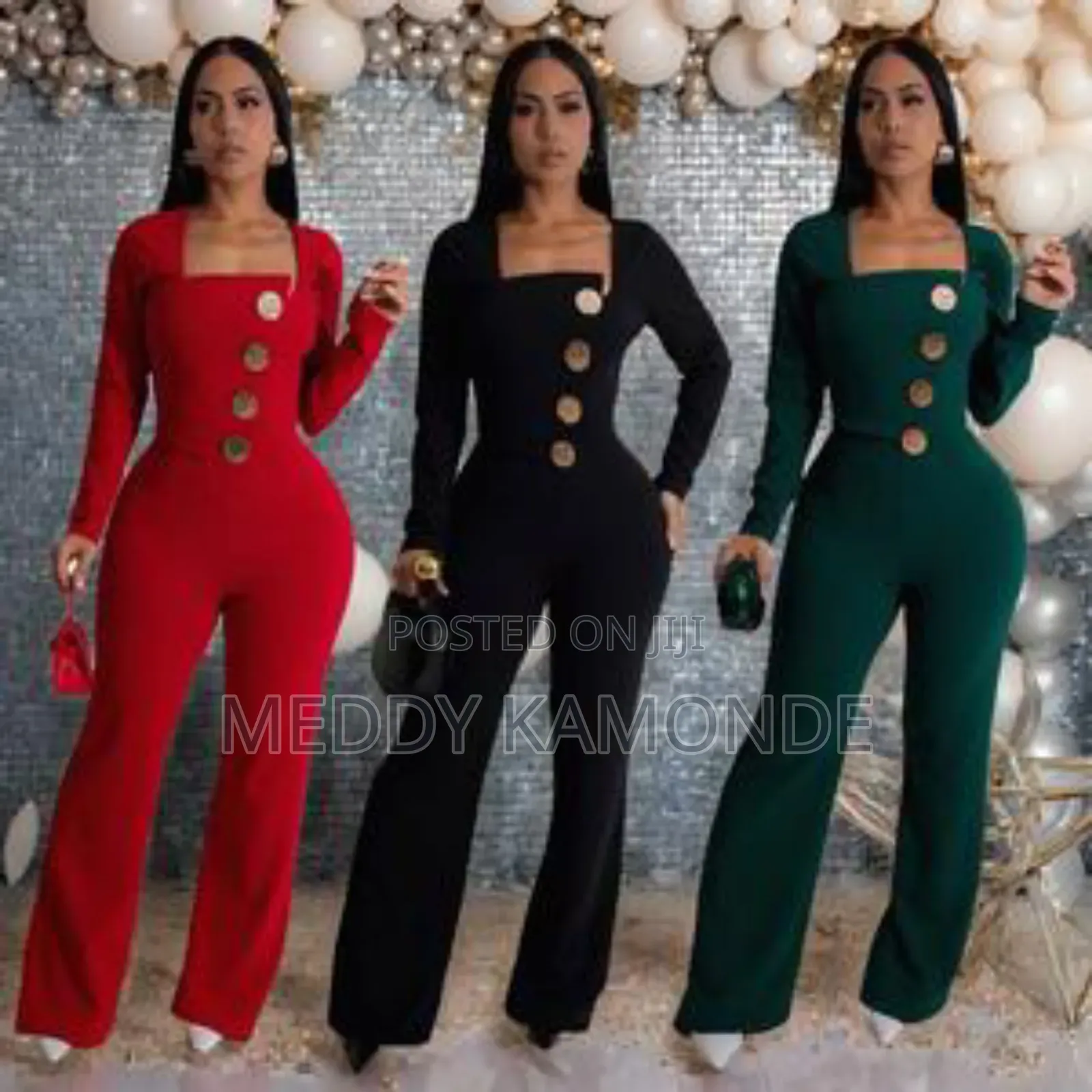 Stylish Red Jumpsuit