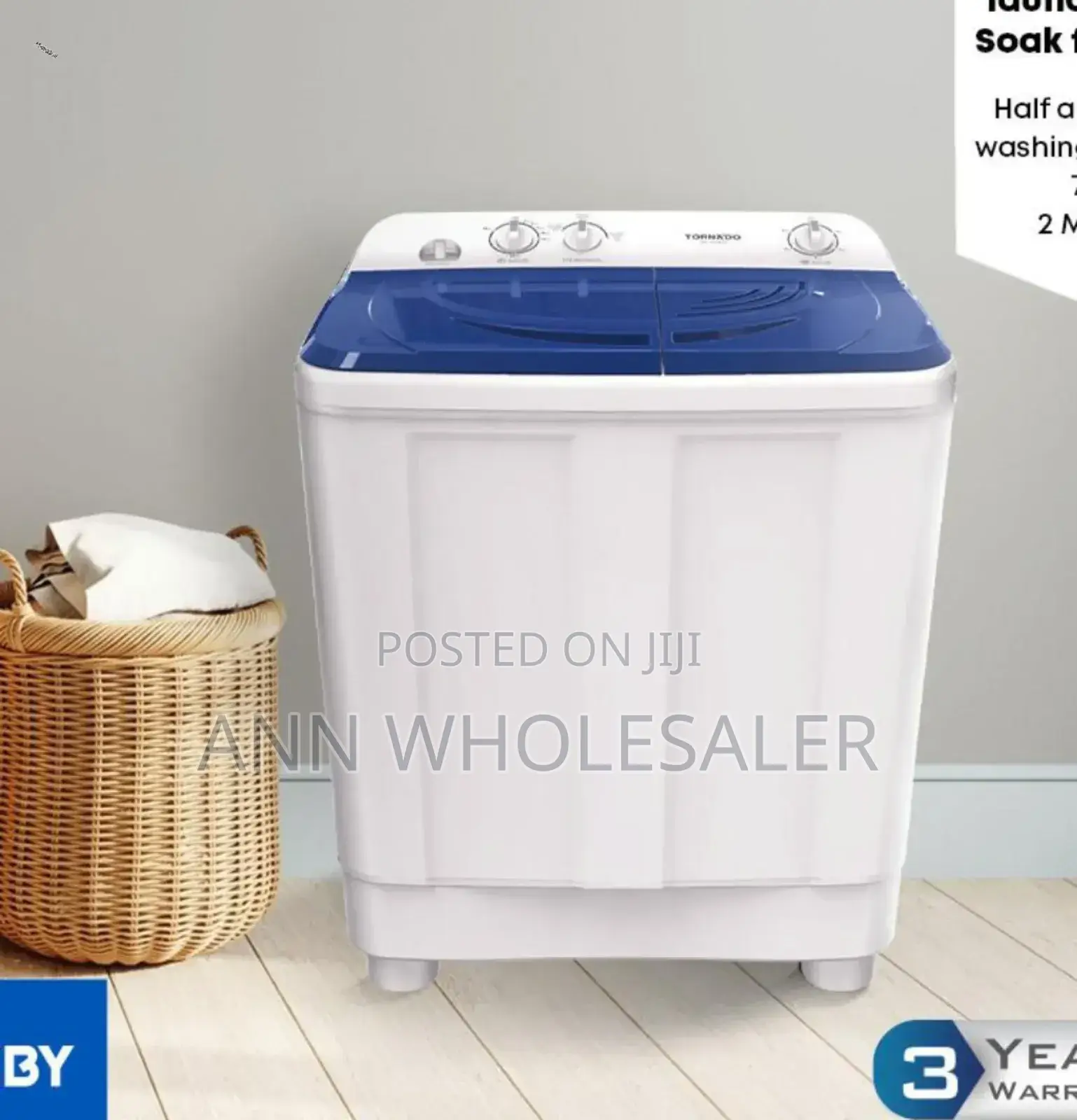 New Arrivals Tornado 7kg Twin Tub Washing Machine Vm-5