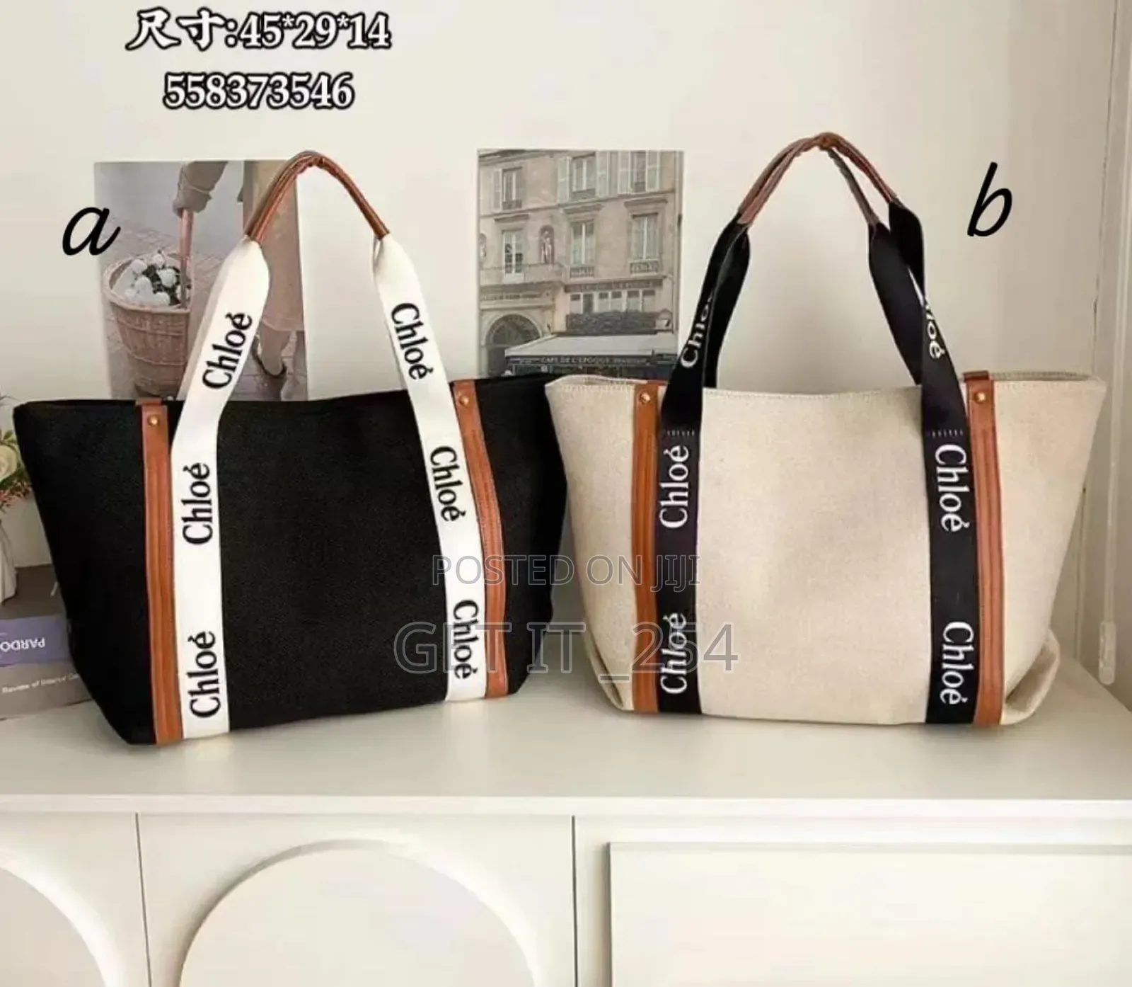 *Big Size Chloe Tote Bag*
🔅Has A Center Zip, Well Linen