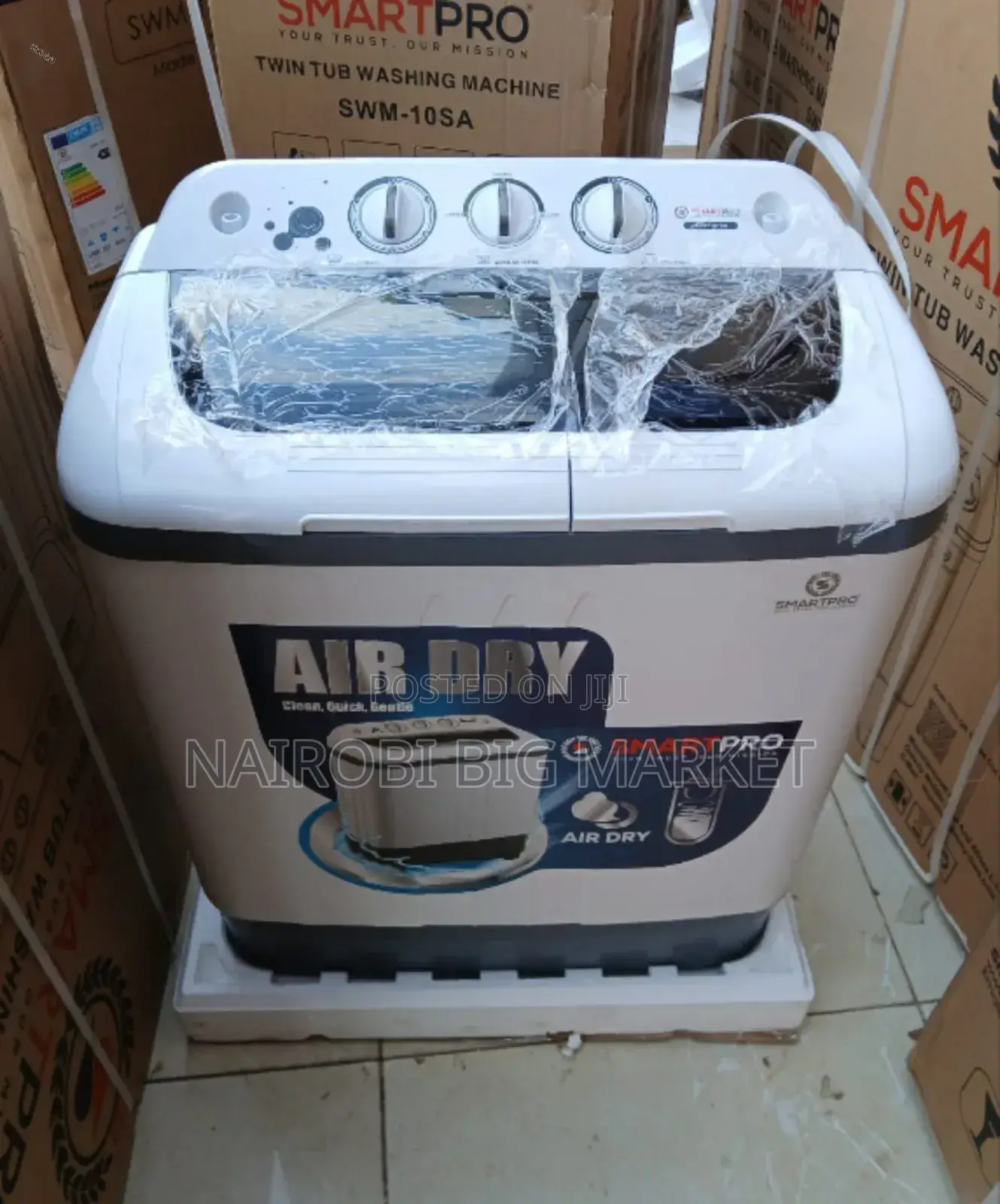 Semi Automatic 7kg Smartpro Twin Tub Washing Machine Su/76