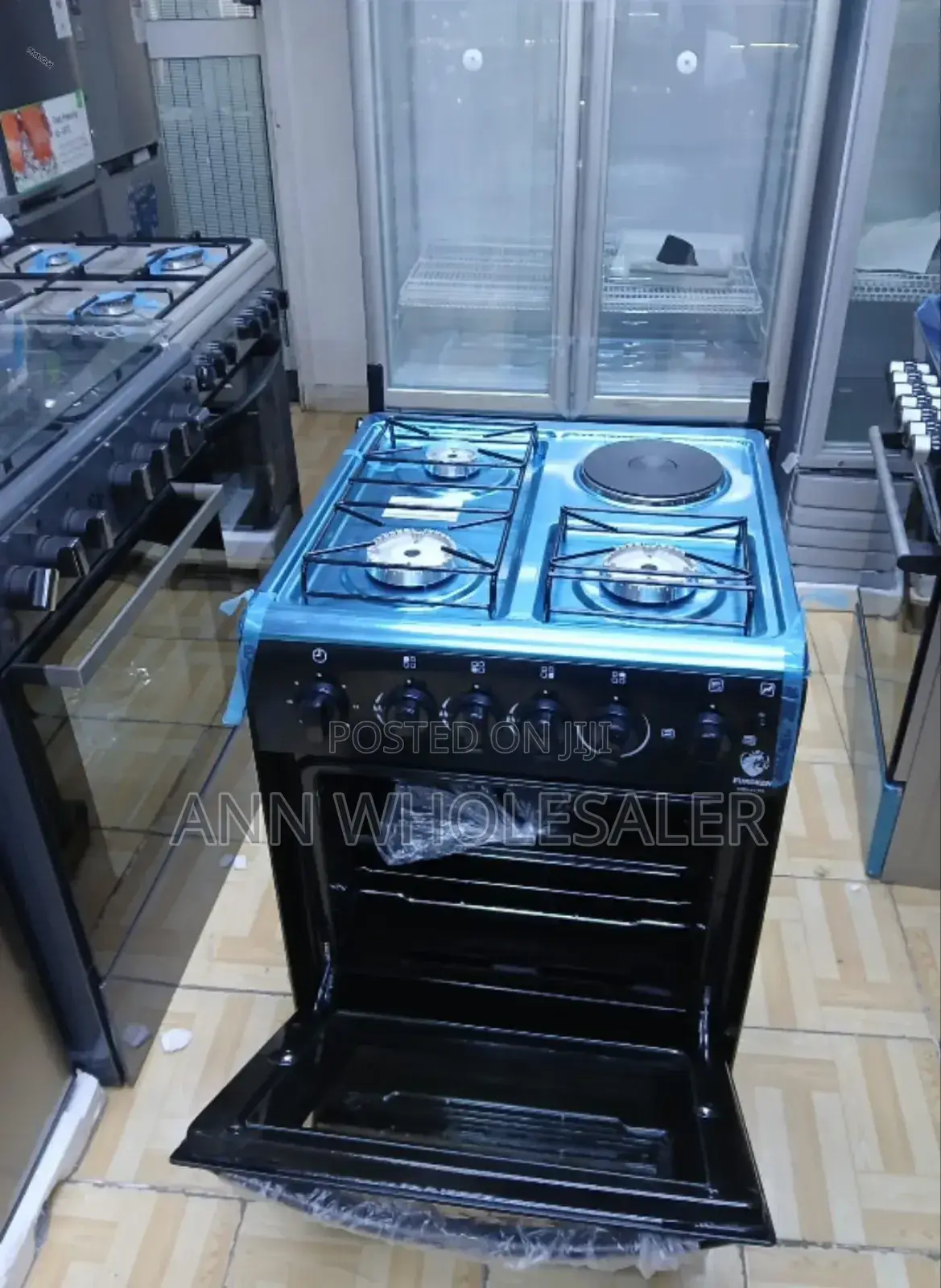 #Euroken #50*55 #3 Gas+1 Electric# Hotplate Mw/8
