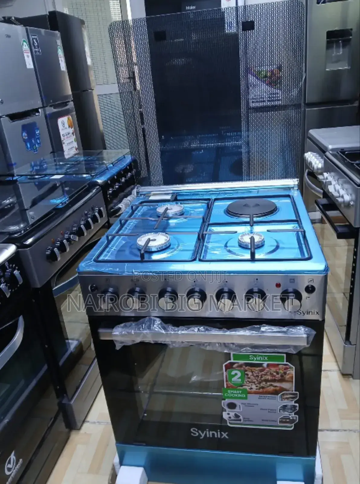 #Electric Oven Syinix 3 +1 Cooker With Gas Sensor
