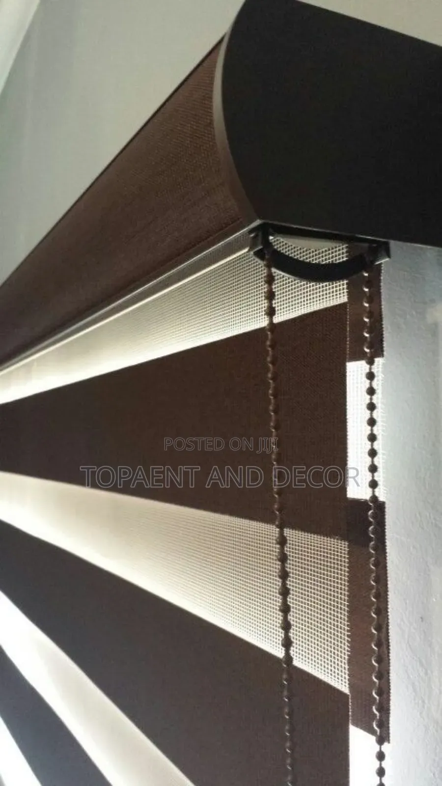 Chocolate Colour Horizontal Office Window Blinds