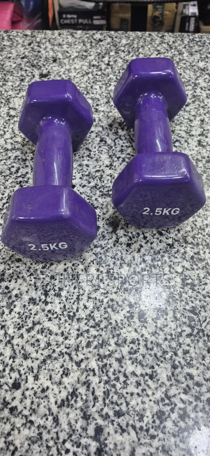 2.5kg Vinyl Coated Aerobic Dumbbells Pair
