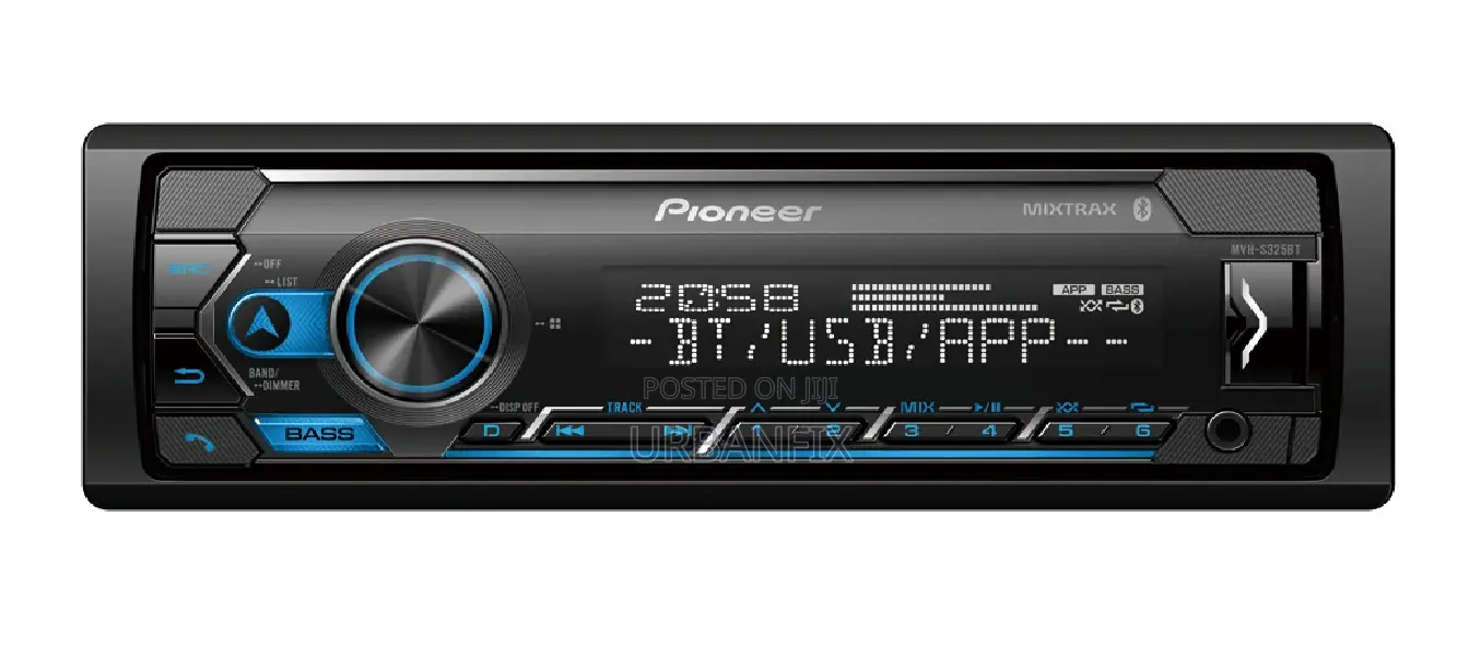 Pioneer MVH-S325bt Car Radio With Bt, Fm, Usb, Aux