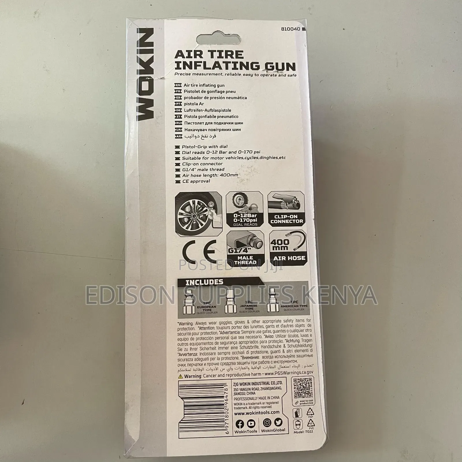 Inflating Guns Wokin Air Tire Inflators + Quick Couplers