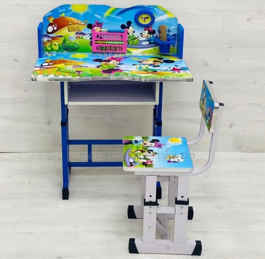Kid's Furniture:Mickey Mouse Blue Kids' Playroom Desk Set